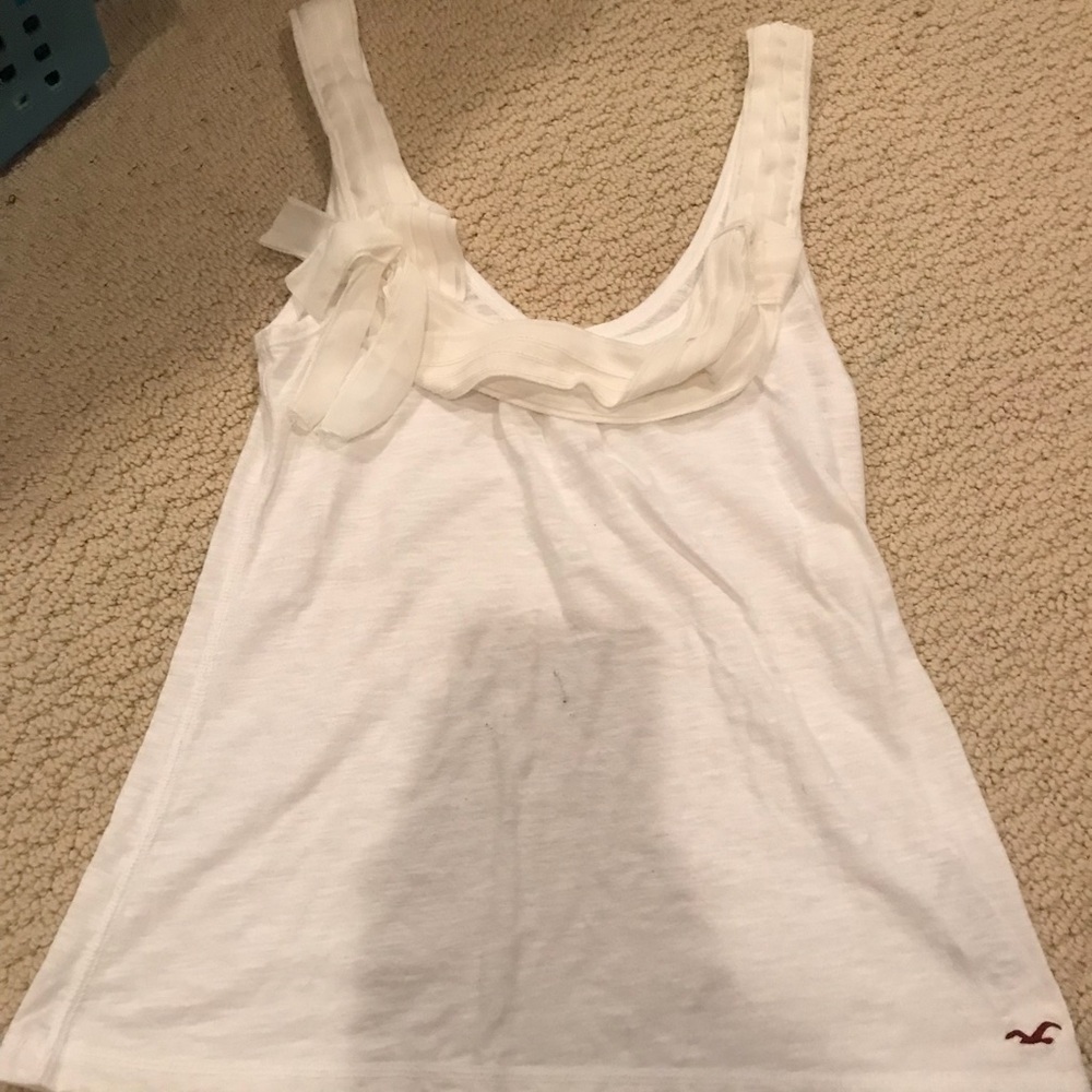 White Hollister tank top
